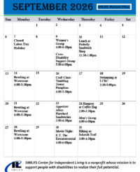 SMILES CIL September 2026 Events Calendar